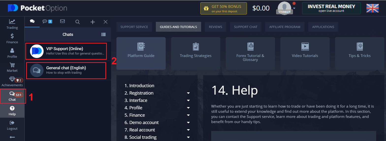 Giunsa Pagkontak ang Suporta sa Pocket Option Giunsa Pagkontak ang Suporta sa Pocket Option