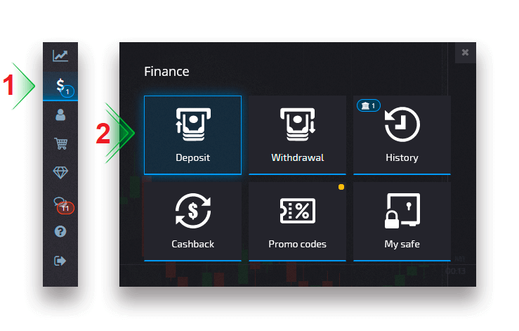 Pocket Option へのログインと入金方法 Pocket Option へのログインと入金方法