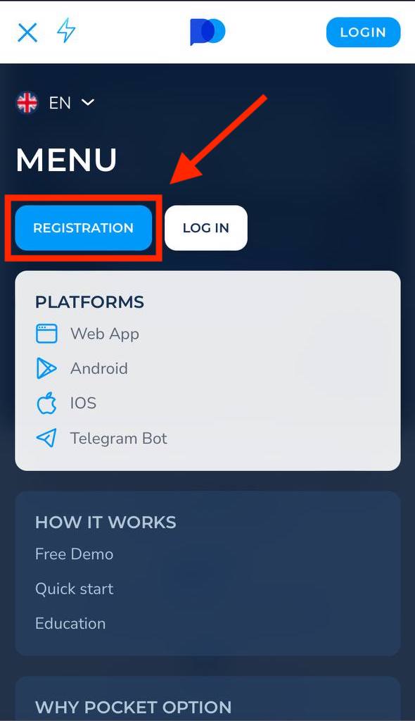 Hoe om te registreer en aan te meld rekening op Pocket Option Hoe om te registreer en aan te meld rekening op Pocket Option