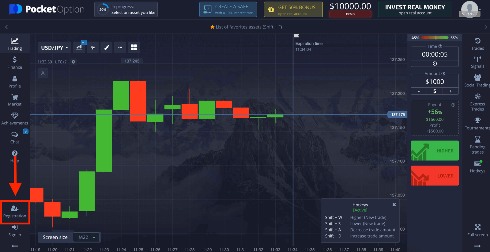 Cara Mendaftar dan Berdagang Opsyen Digital pada Pocket Option Cara Mendaftar dan Berdagang Opsyen Digital pada Pocket Option