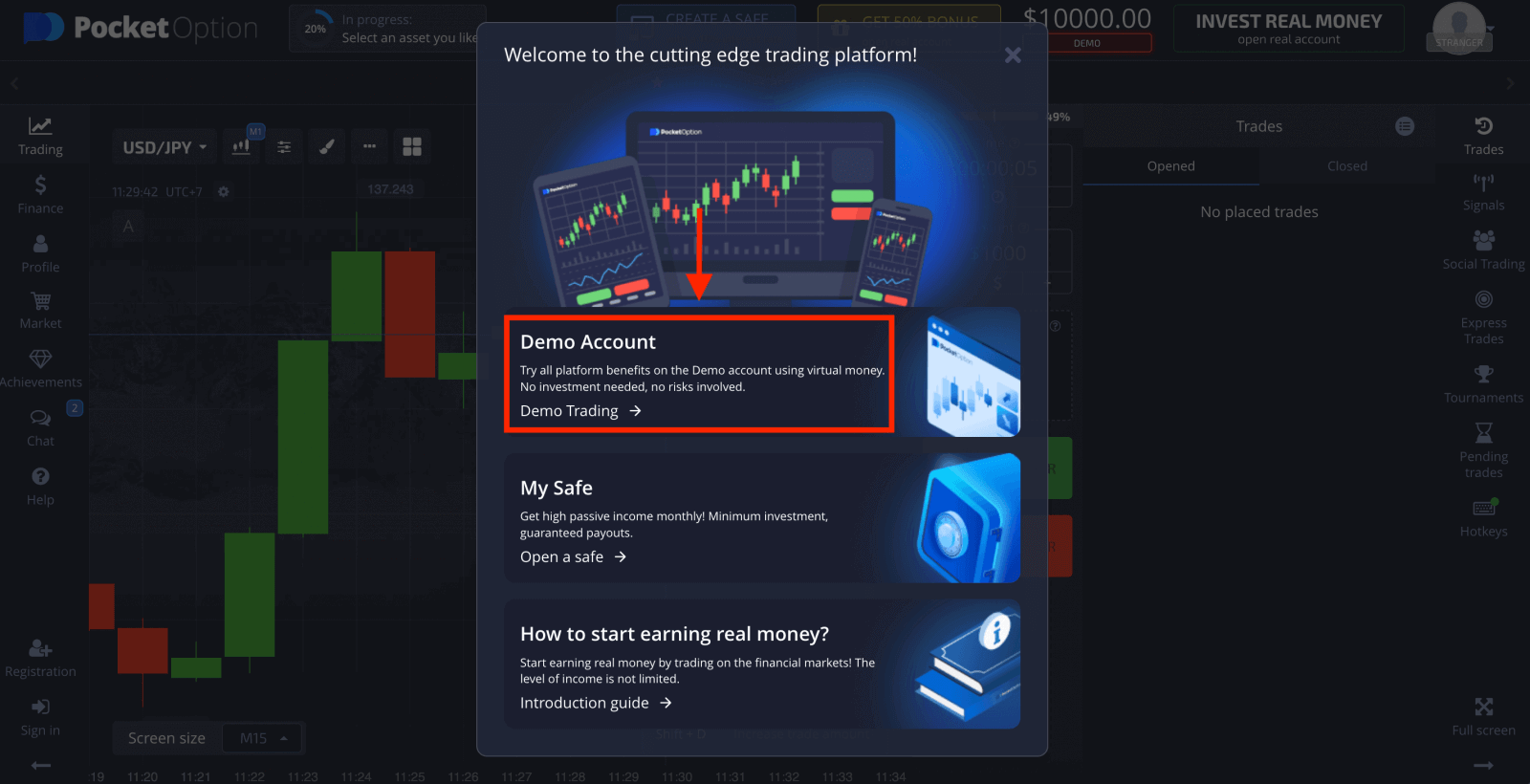 Cara Mendaftar dan Mengeluarkan Wang di Pocket Option Cara Mendaftar dan Mengeluarkan Wang di Pocket Option