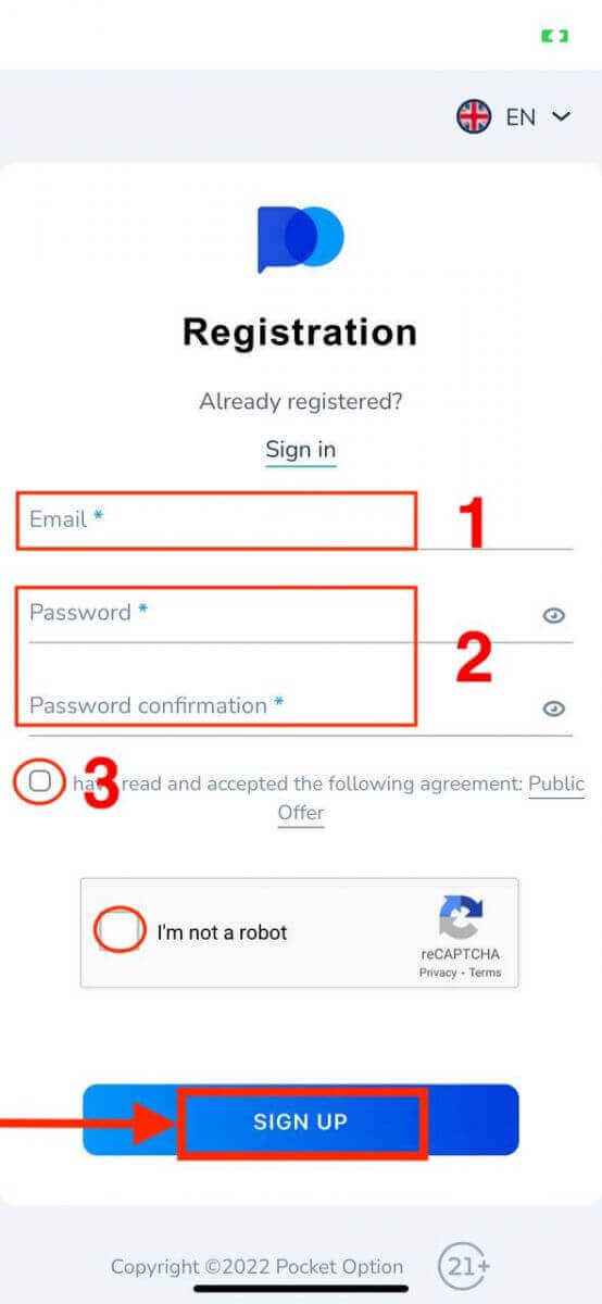 Cara Mendaftar dan Mengeluarkan Wang di Pocket Option Cara Mendaftar dan Mengeluarkan Wang di Pocket Option