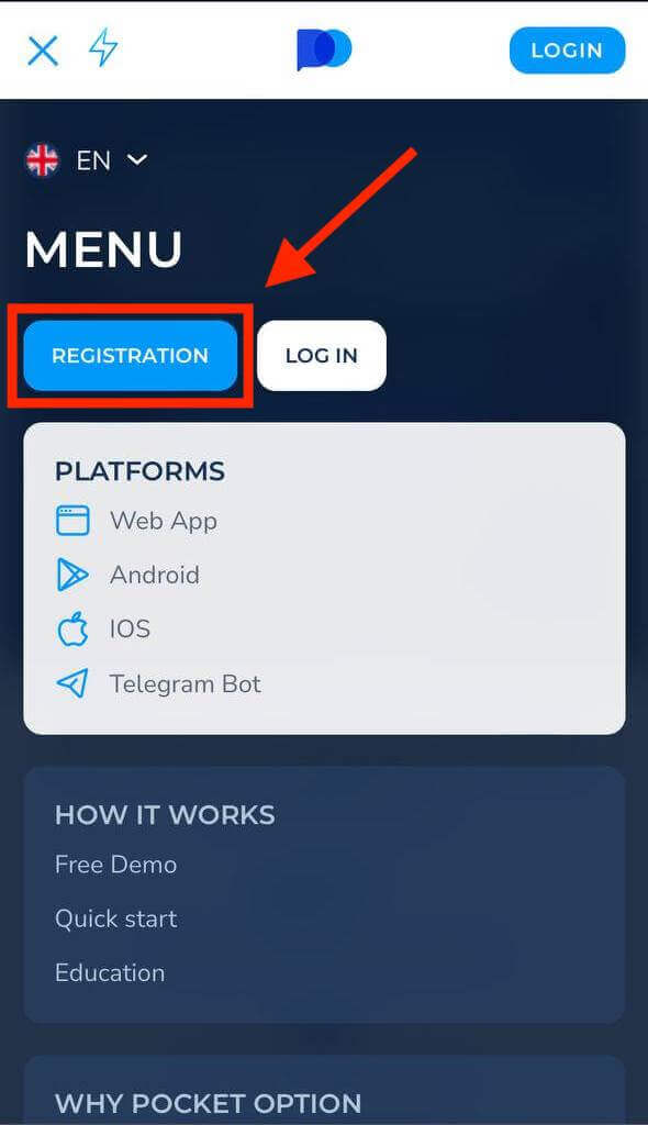Cara Mendaftar dan Mengeluarkan Wang di Pocket Option Cara Mendaftar dan Mengeluarkan Wang di Pocket Option