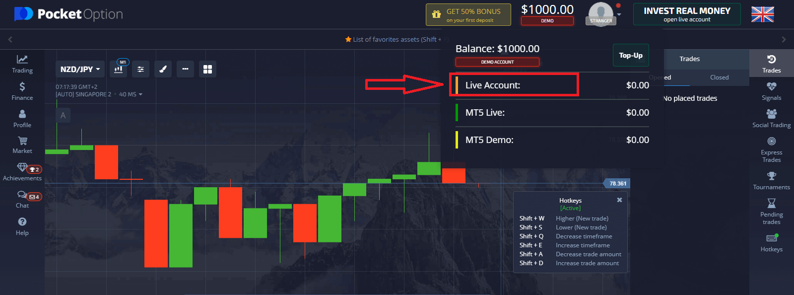 Cara Mendaftar dan Mengeluarkan Wang di Pocket Option Cara Mendaftar dan Mengeluarkan Wang di Pocket Option