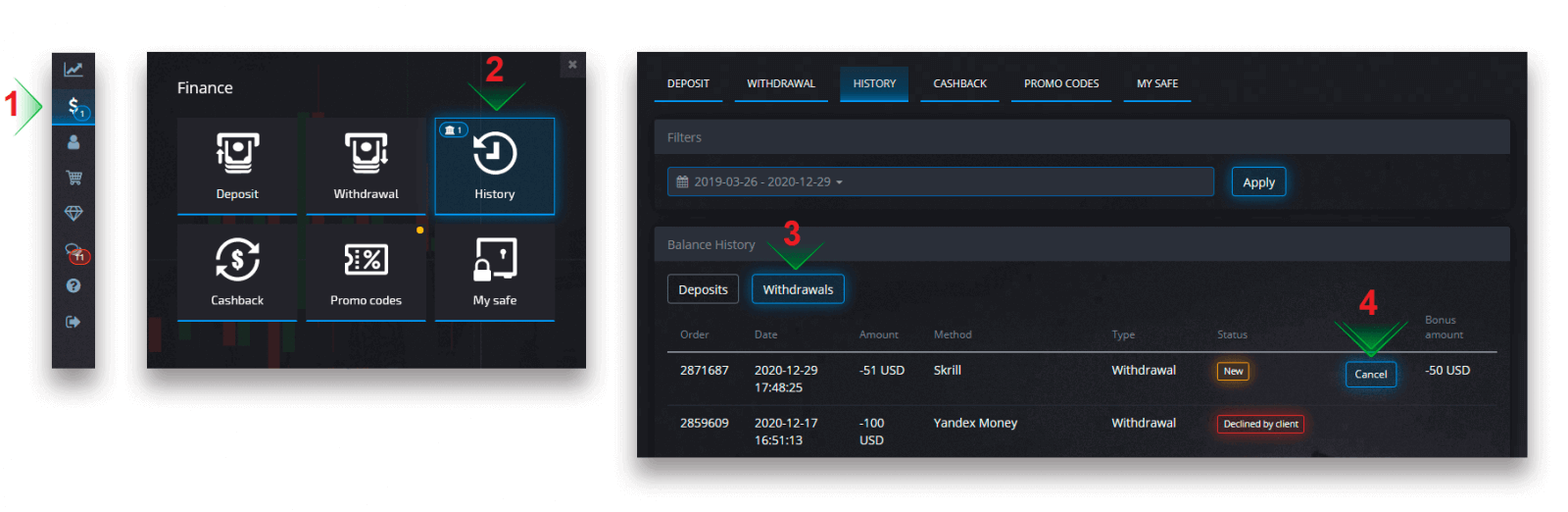 Cara Mendaftar dan Mengeluarkan Wang di Pocket Option Cara Mendaftar dan Mengeluarkan Wang di Pocket Option