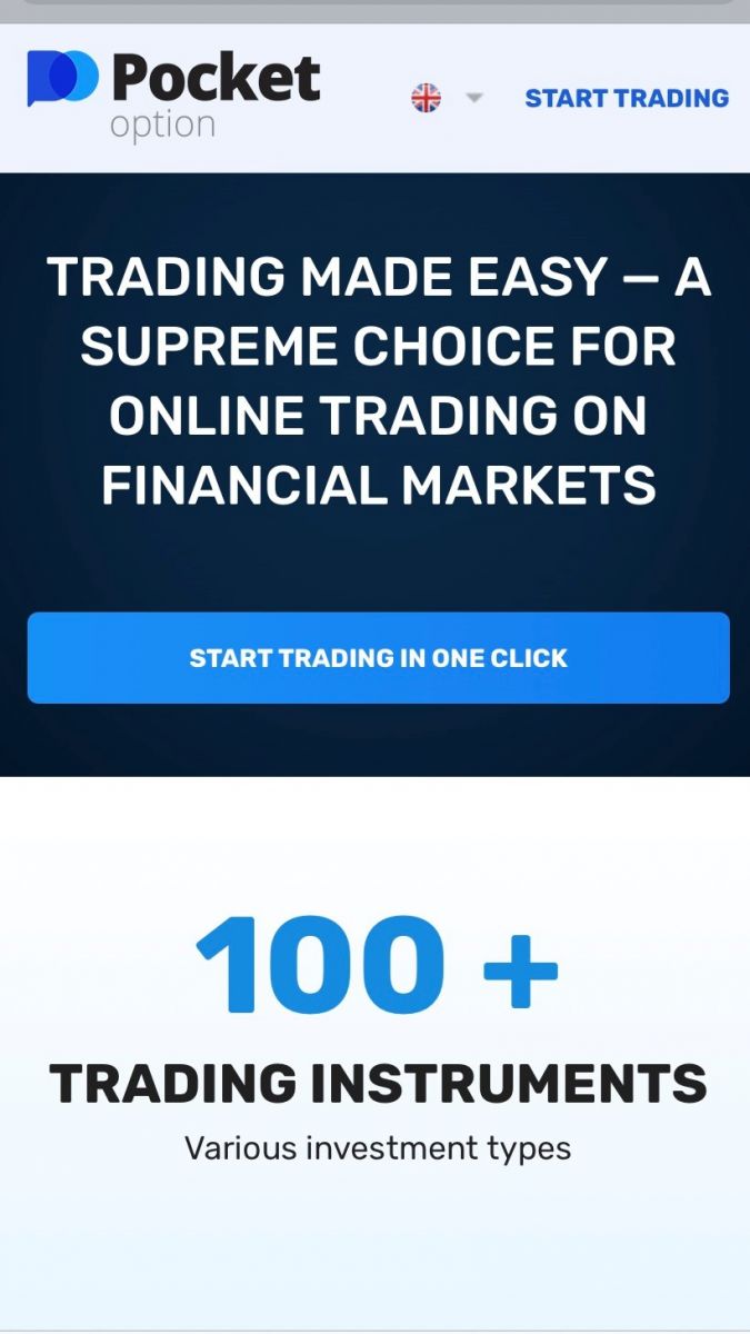 How to Register and Trade Forex at Pocket Option
