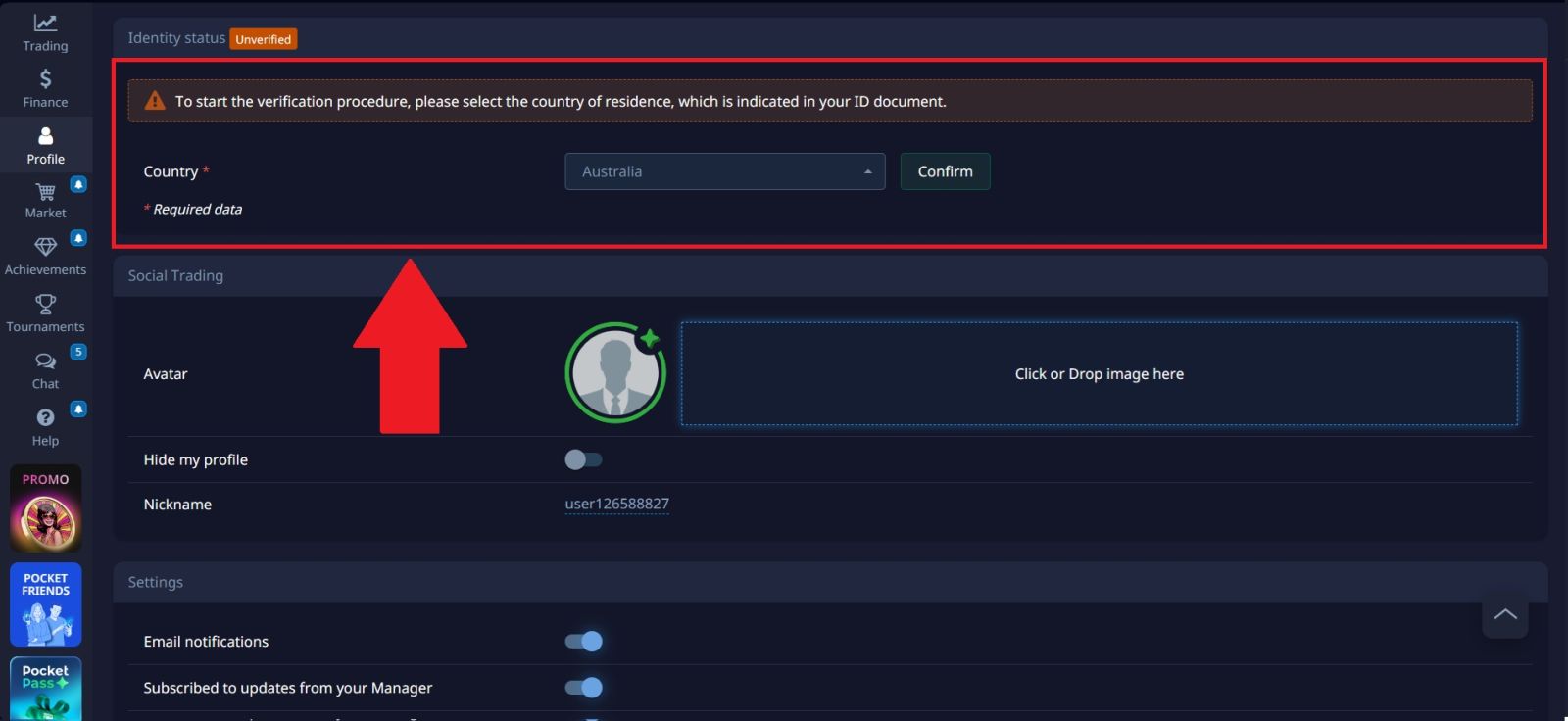 Ghid de verificare Pocket Option 2026: Cum să vă confirmați identitatea și să deblocați retragerile